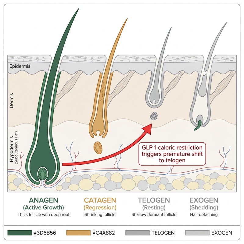 GLP-1 nutritional depletion and side effect mechanisms